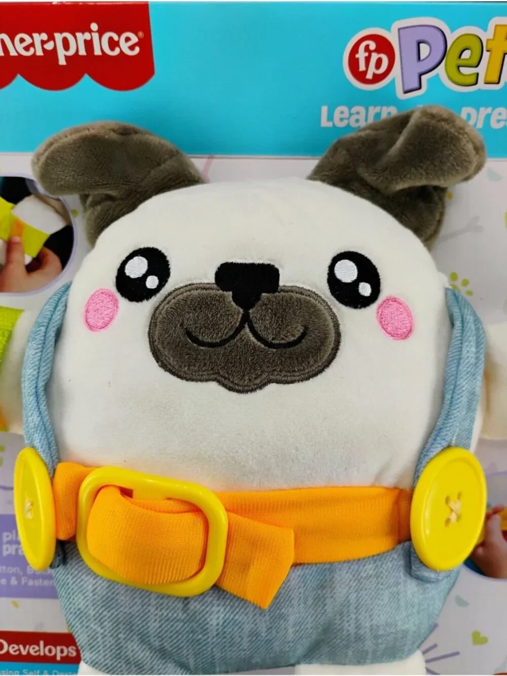 Fisher-Price Learn-To-Dress Plush Pup With Buckles & Buttons